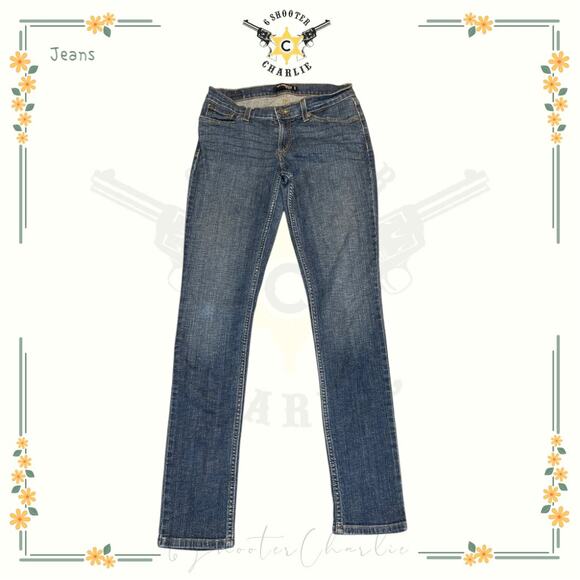 Abercrombie Fitch Jeans Womens Size 2 Inseam 36.5 Skinny Dark Wash Denim - Picture 1 of 8